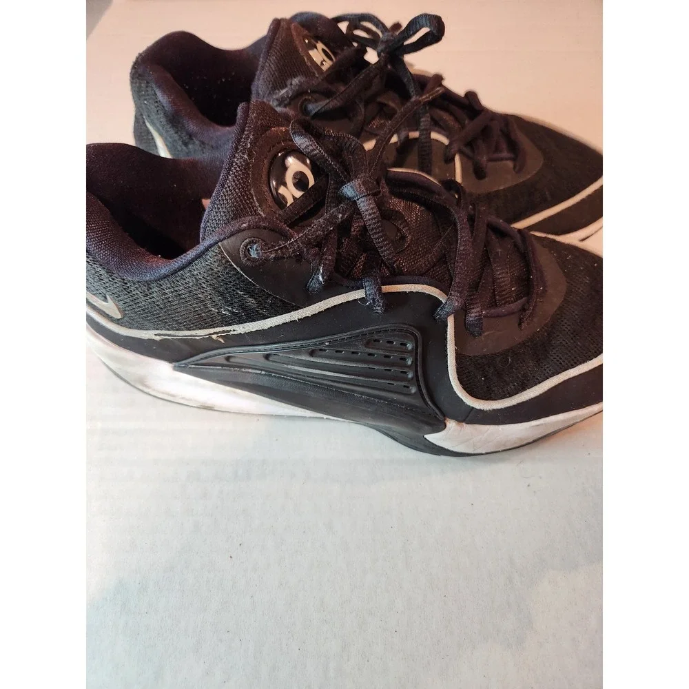 USED Nike KD16 Basketball Shoes Men's Size 8 - Black & White - Athletic Sneakers